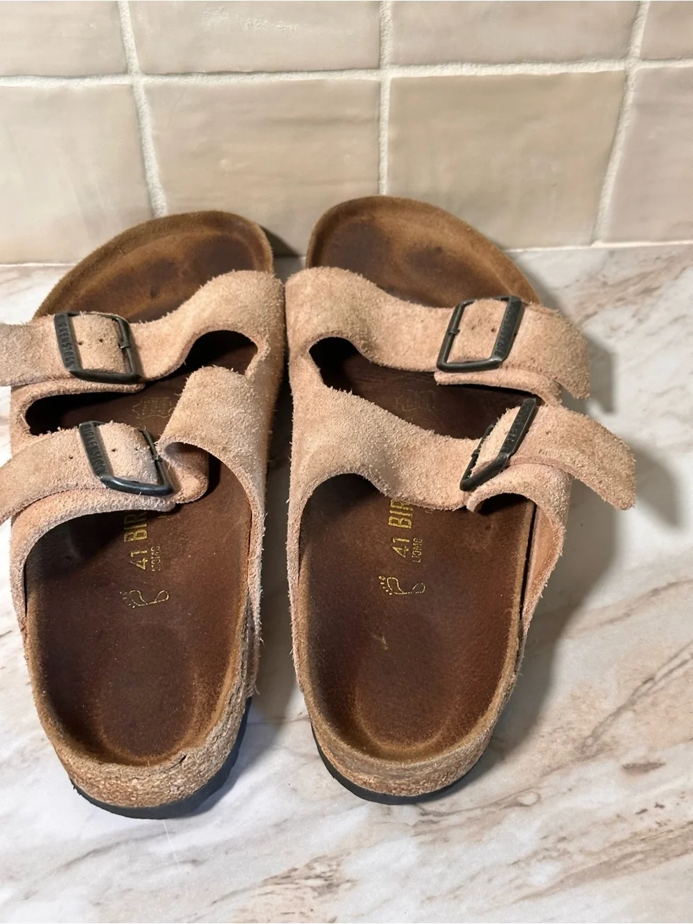 Birkenstock Arizona size 41- Pale Pink Suede